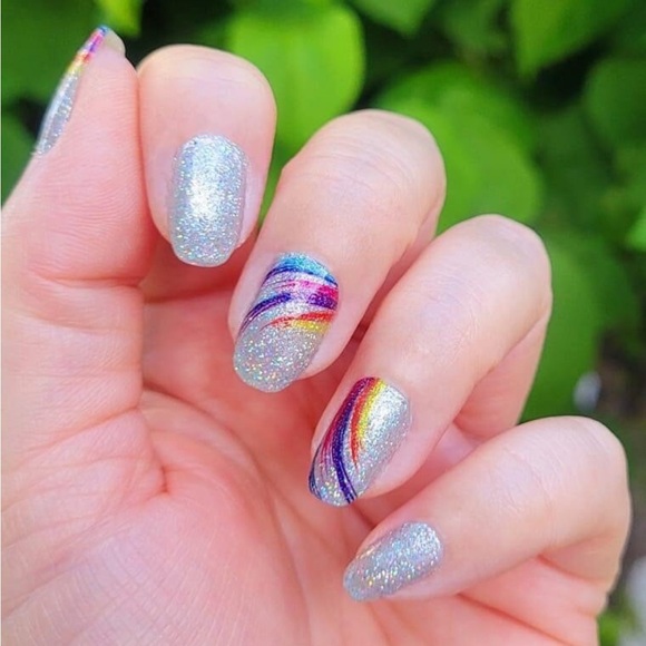 Color Street Other - *Exclusive* Color Street: Pave the Way | Silver Rainbow Swish Art Glitter
